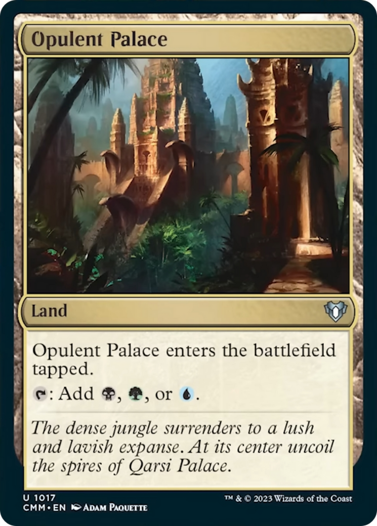 Opulent Palace (CMM-1017) - Commander Masters [Uncommon]