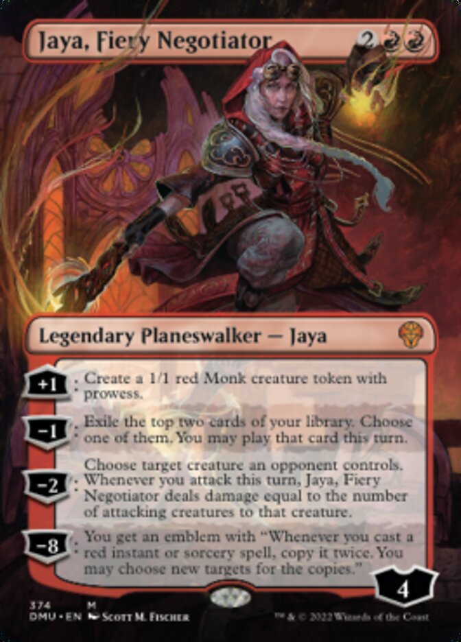 Jaya, Fiery Negotiator (DMU-374) - Dominaria United (Borderless) [Mythic]