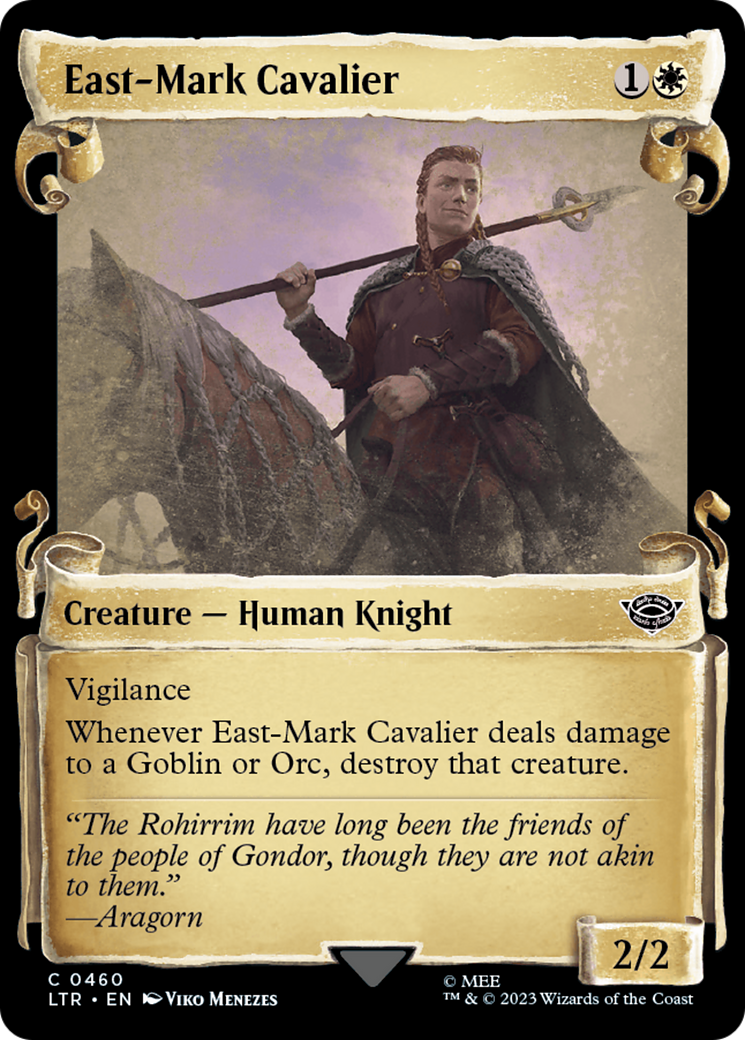 East-Mark Cavalier (LTR-460) - The Lord of the Rings: Tales of Middle-earth: (Showcase) Scroll Foil [Common]