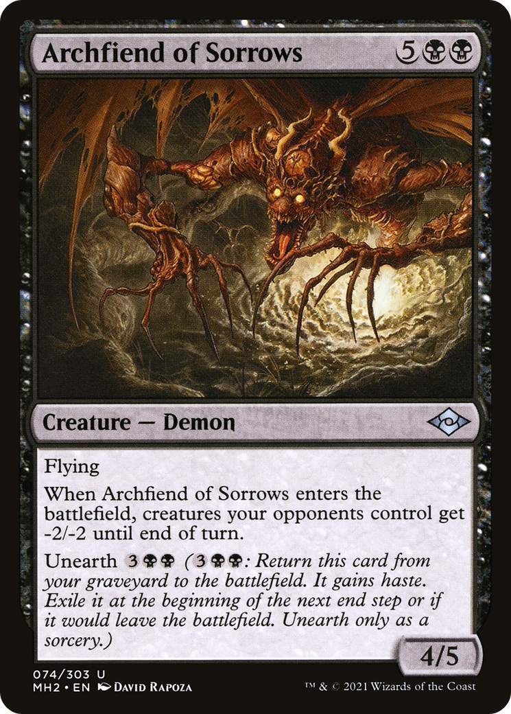 Archfiend of Sorrows (MH2-074) - Modern Horizons 2 [Uncommon]