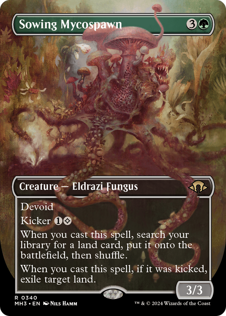Sowing Mycospawn (MH3-340) - Modern Horizons 3 (Borderless) Foil [Rare]