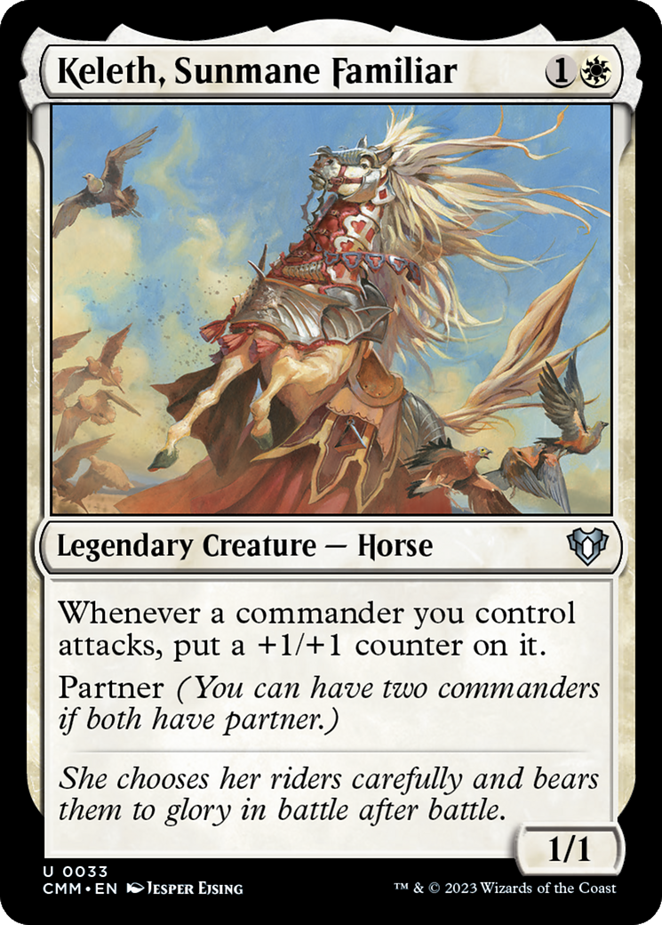 Keleth, Sunmane Familiar (CMM-033) - Commander Masters [Uncommon]