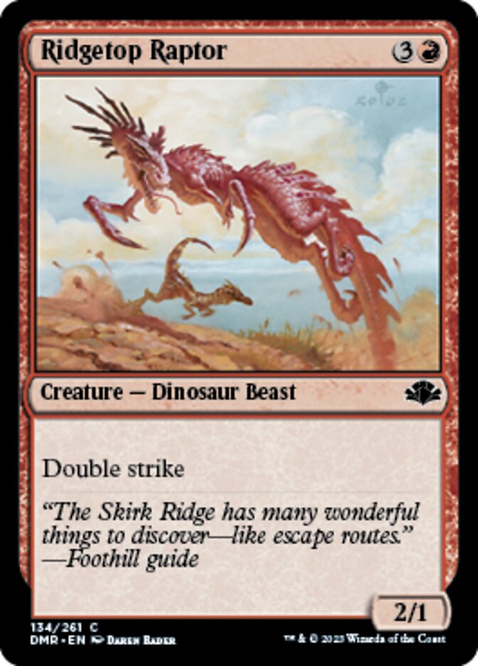Ridgetop Raptor (DMR-134) - Dominaria Remastered [Common]