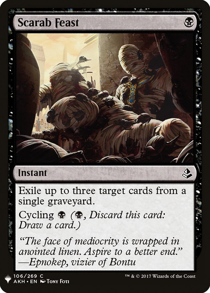 Scarab Feast (PLST-AKH-106) - The List [Common]