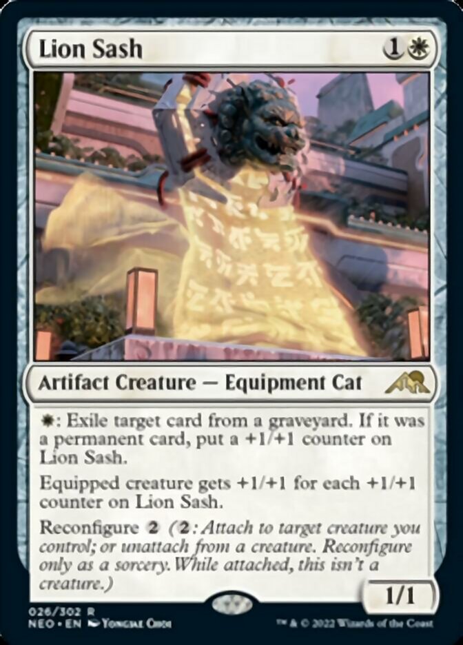 Lion Sash (NEO-026) - Kamigawa: Neon Dynasty [Rare]