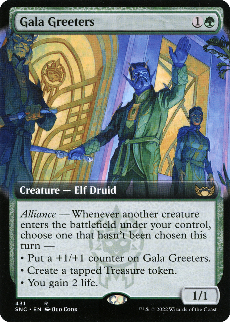 Gala Greeters (SNC-431) - Streets of New Capenna: (Extended Art) Foil [Rare]