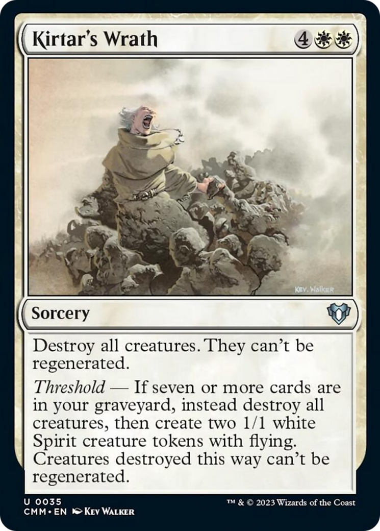 Kirtar's Wrath (CMM-035) - Commander Masters [Uncommon]