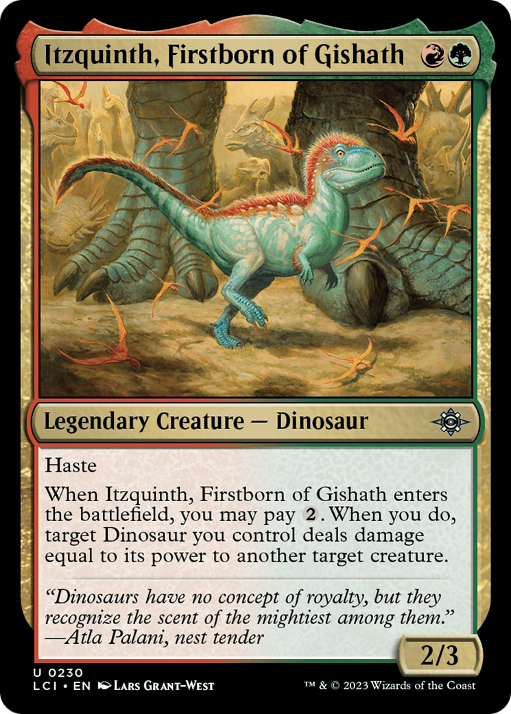 Itzquinth, Firstborn of Gishath (LCI-230) - The Lost Caverns of Ixalan [Uncommon]