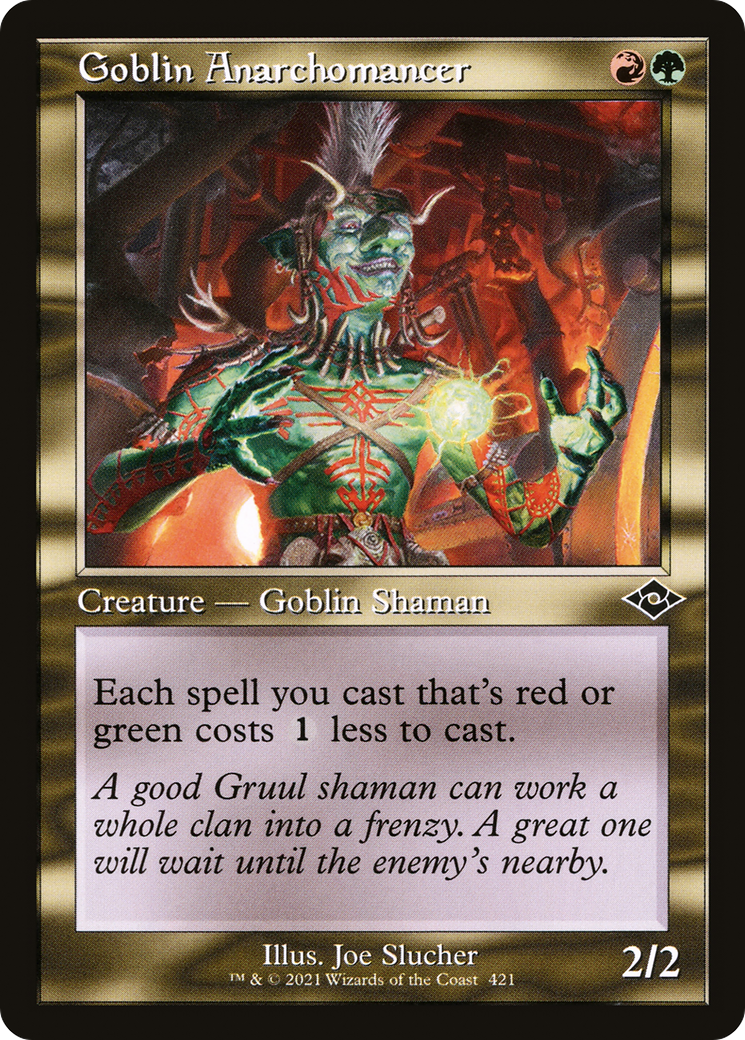 Goblin Anarchomancer (MH2-421) - Modern Horizons 2 Etched Foil [Common] Retro Frame