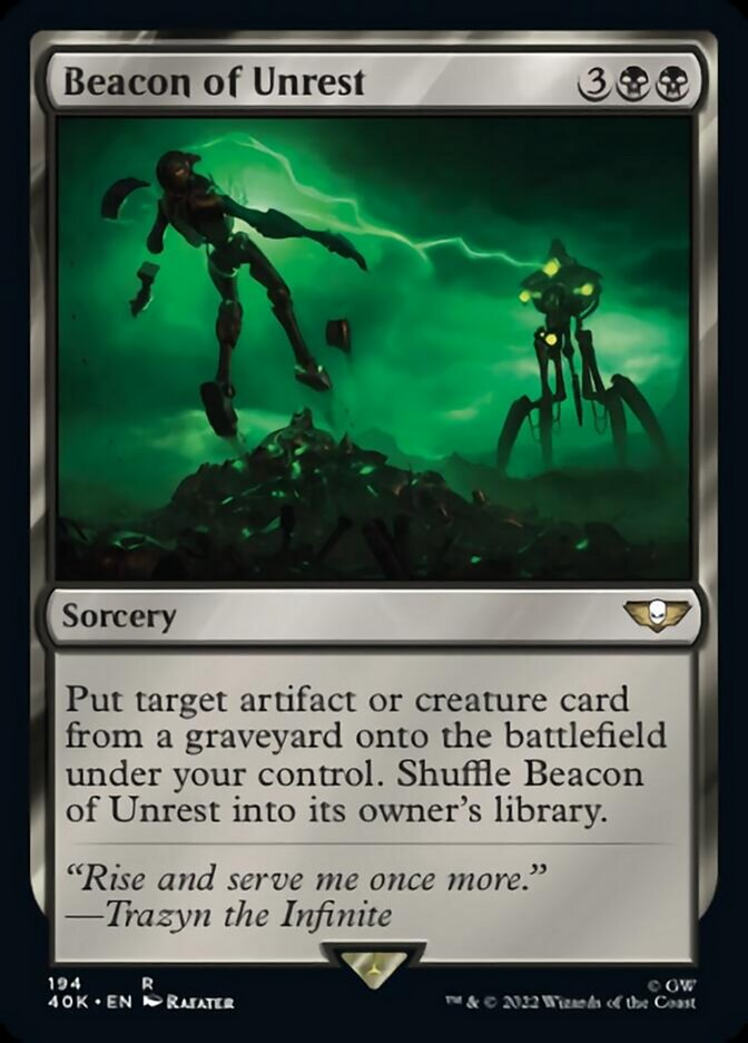Beacon of Unrest (40K-194) - Warhammer 40,000 Commander [Rare]