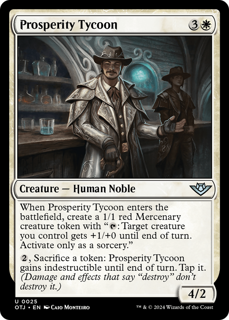 Prosperity Tycoon (OTJ-025) - Outlaws of Thunder Junction [Uncommon]