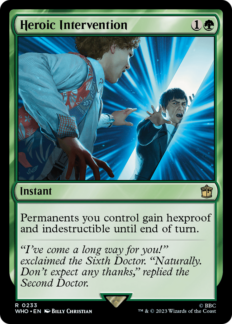 Heroic Intervention (WHO-233) - Doctor Who [Rare]