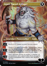 Ajani, Nacatl Pariah // Ajani, Nacatl Avenger (MH3-468) - Modern Horizons 3 (Borderless) Textured Foil [Mythic]