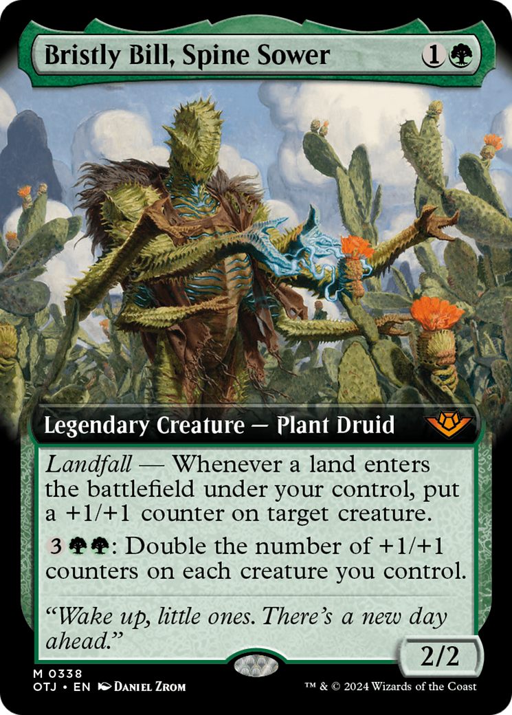 Bristly Bill, Spine Sower (OTJ-338) - Outlaws of Thunder Junction: (Extended Art) [Mythic]