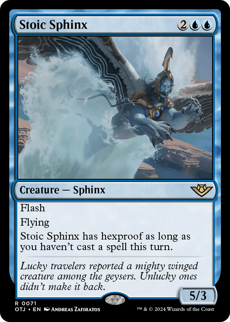 Stoic Sphinx (OTJ-071) - Outlaws of Thunder Junction [Rare]