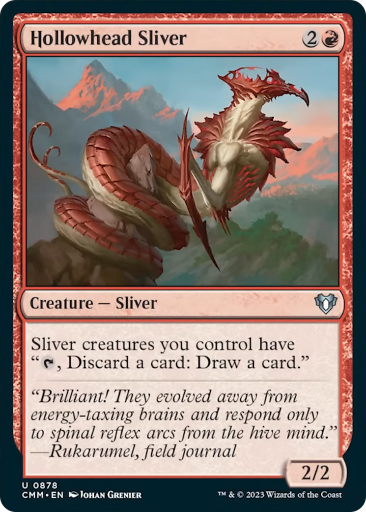 Hollowhead Sliver (CMM-878) - Commander Masters [Uncommon]