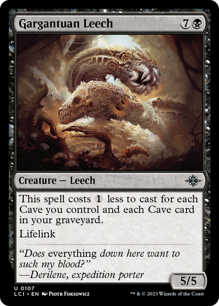 Gargantuan Leech (LCI-107) - The Lost Caverns of Ixalan [Uncommon]