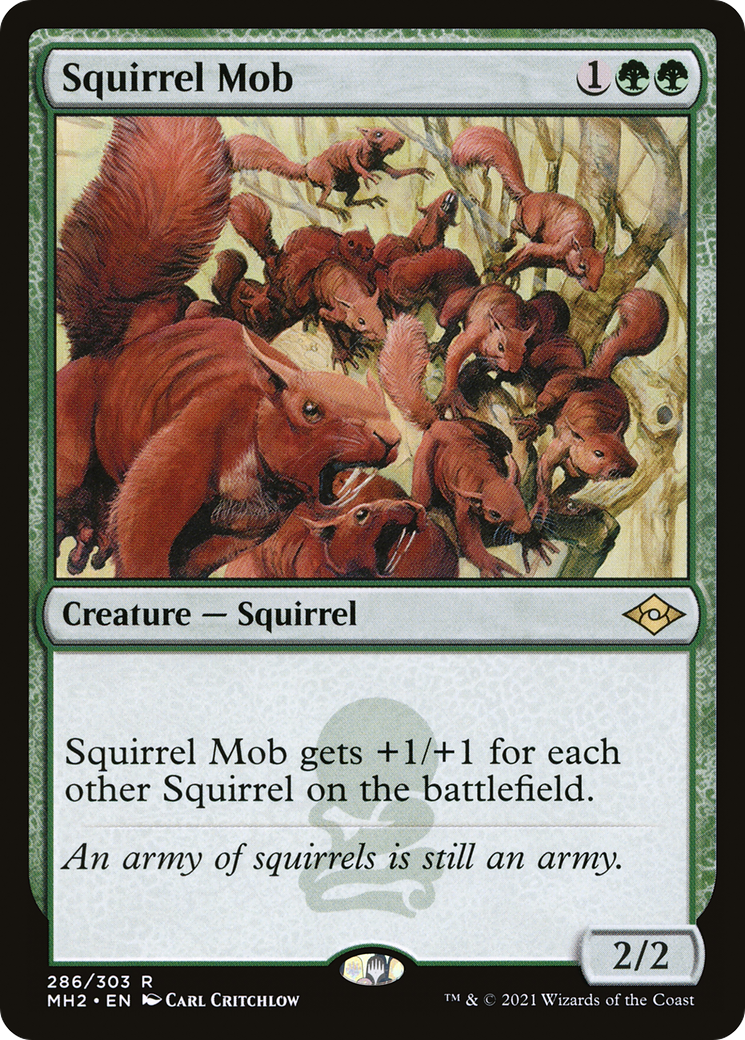 Squirrel Mob (MH2-286) - Modern Horizons 2 Etched Foil [Rare]