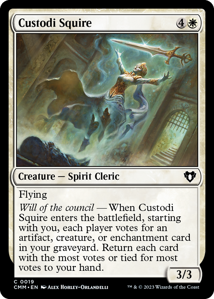 Custodi Squire (CMM-019) - Commander Masters [Common]