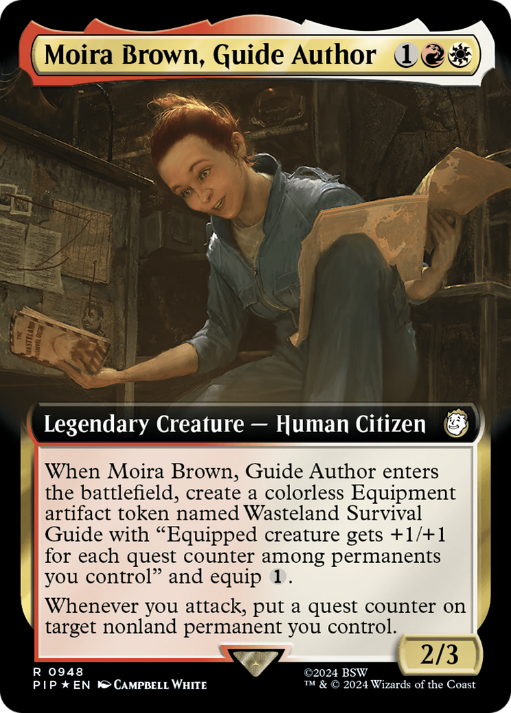 Moira Brown, Guide Author (PIP-948) - Fallout: (Extended Art) Surge Foil [Rare]