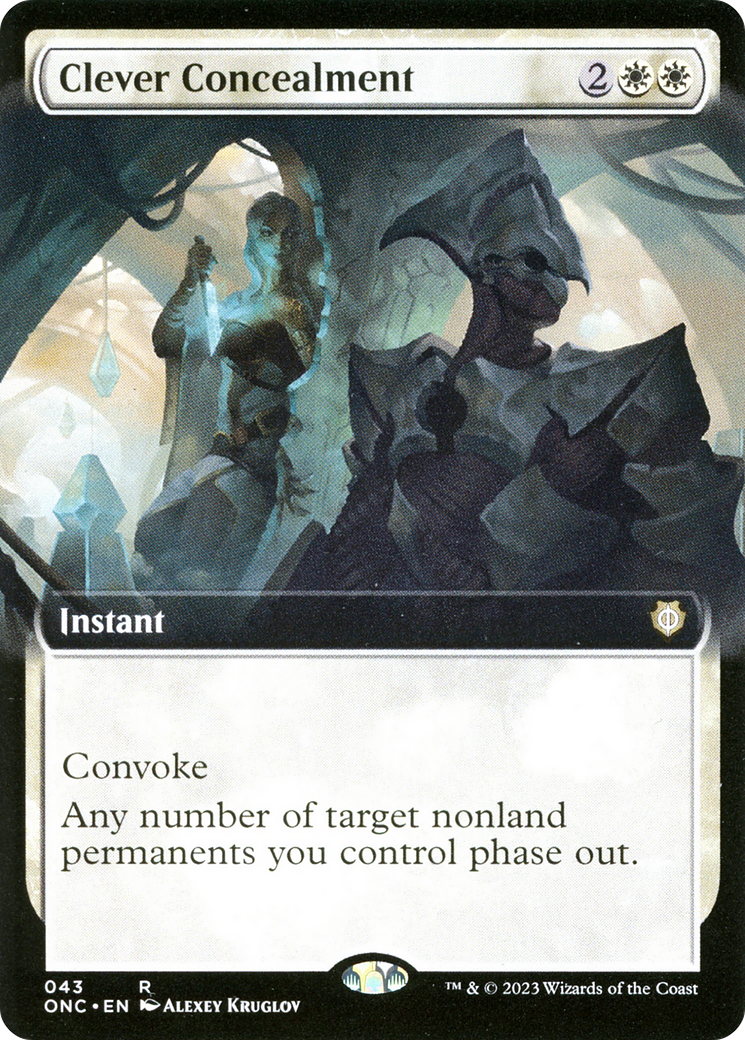 Clever Concealment (ONC-043) - Phyrexia: All Will Be One Commander: (Extended Art) [Rare]