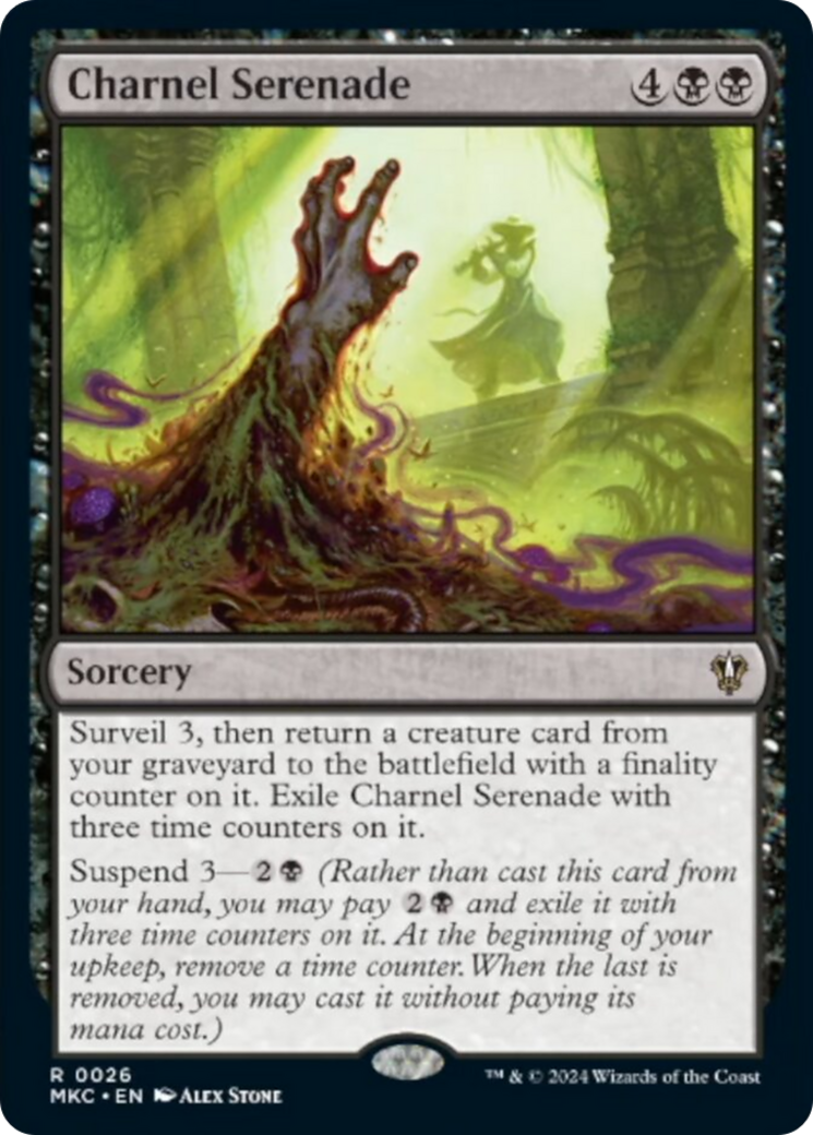 Charnel Serenade (MKC-026) - Murders at Karlov Manor Commander [Rare]