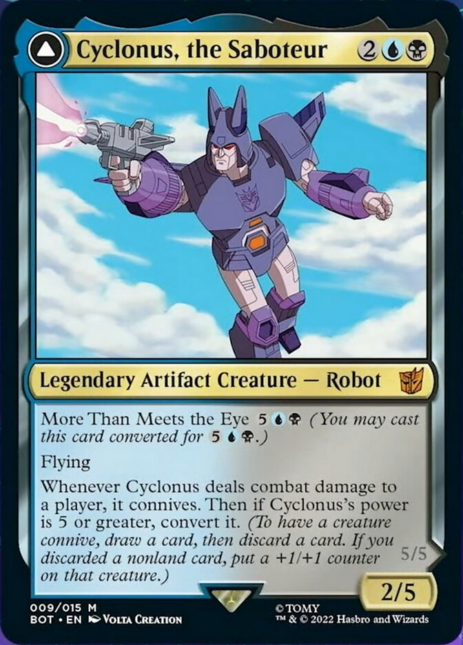 Cyclonus, the Saboteur // Cyclonus, Cybertronian Fighter (BOT-009) - Transformers: (convertdfc) [Mythic]