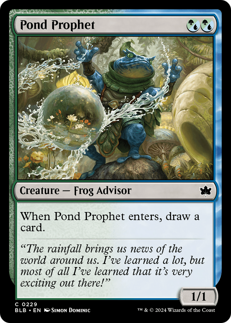 Pond Prophet (BLB-229) - Bloomburrow [Common]