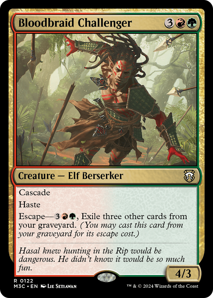 Bloodbraid Challenger (M3C-122) - Modern Horizons 3 Commander Foil [Rare]
