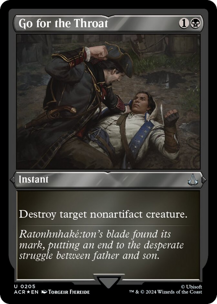 Go for the Throat (ACR-205) - Assassin's Creed Etched Foil [Uncommon]