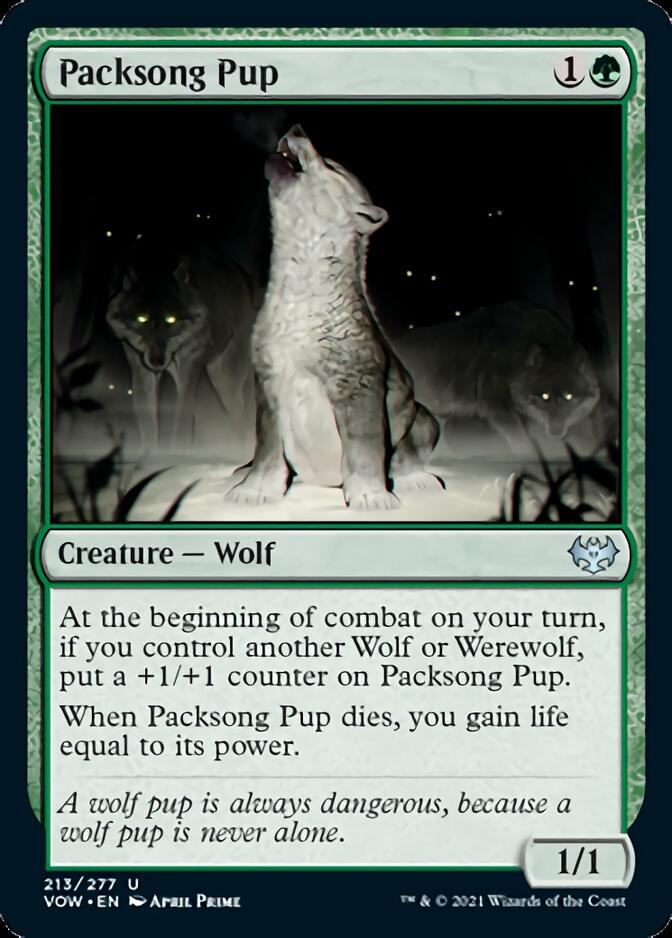 Packsong Pup (VOW-213) - Innistrad: Crimson Vow [Uncommon]
