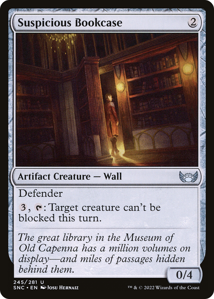 Suspicious Bookcase (SNC-245) - Streets of New Capenna Foil [Uncommon]