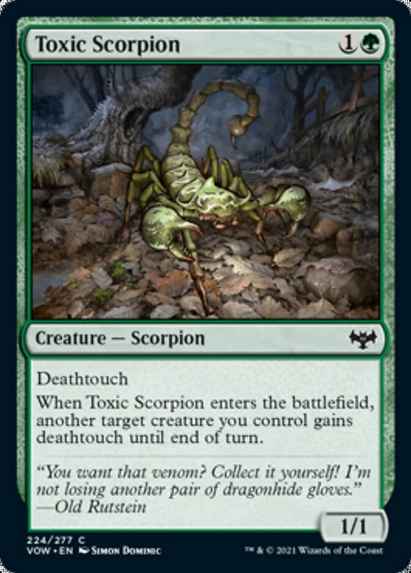 Toxic Scorpion (VOW-224) - Innistrad: Crimson Vow [Common]