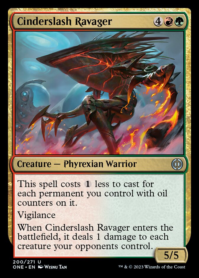 Cinderslash Ravager (ONE-200) - Phyrexia: All Will Be One [Uncommon]