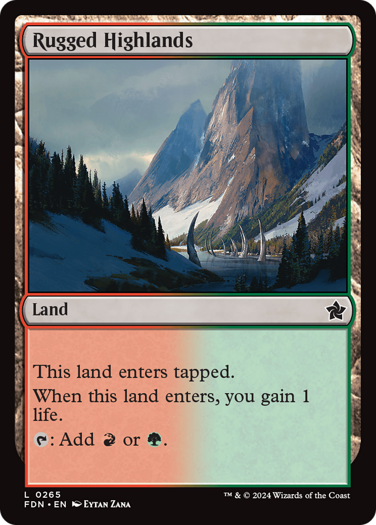 Rugged Highlands (FDN-265) - Foundations Foil [Common]