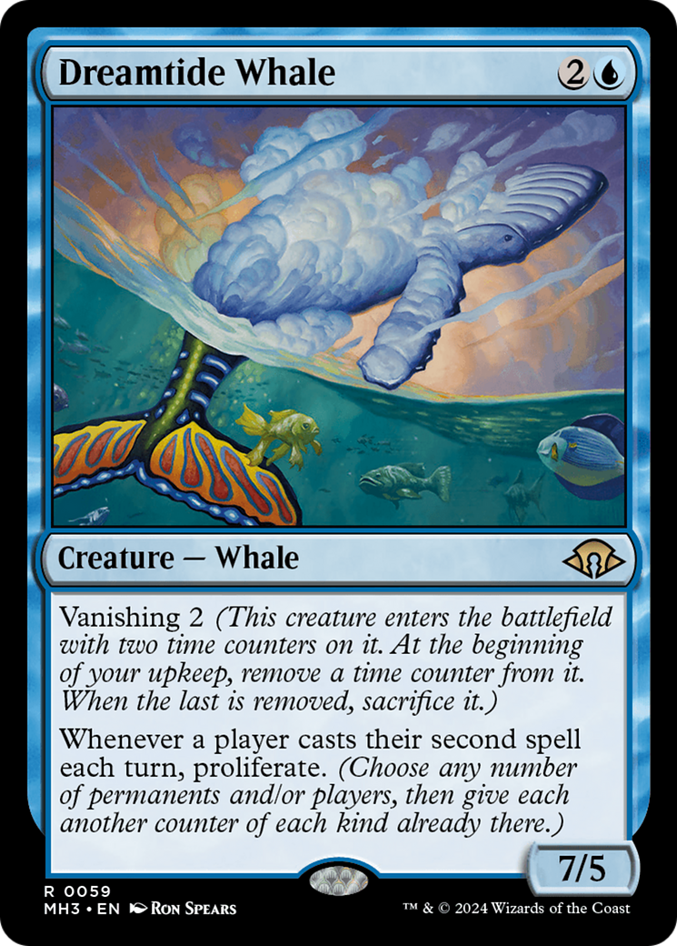 Dreamtide Whale (MH3-059) - Modern Horizons 3 Foil [Rare]