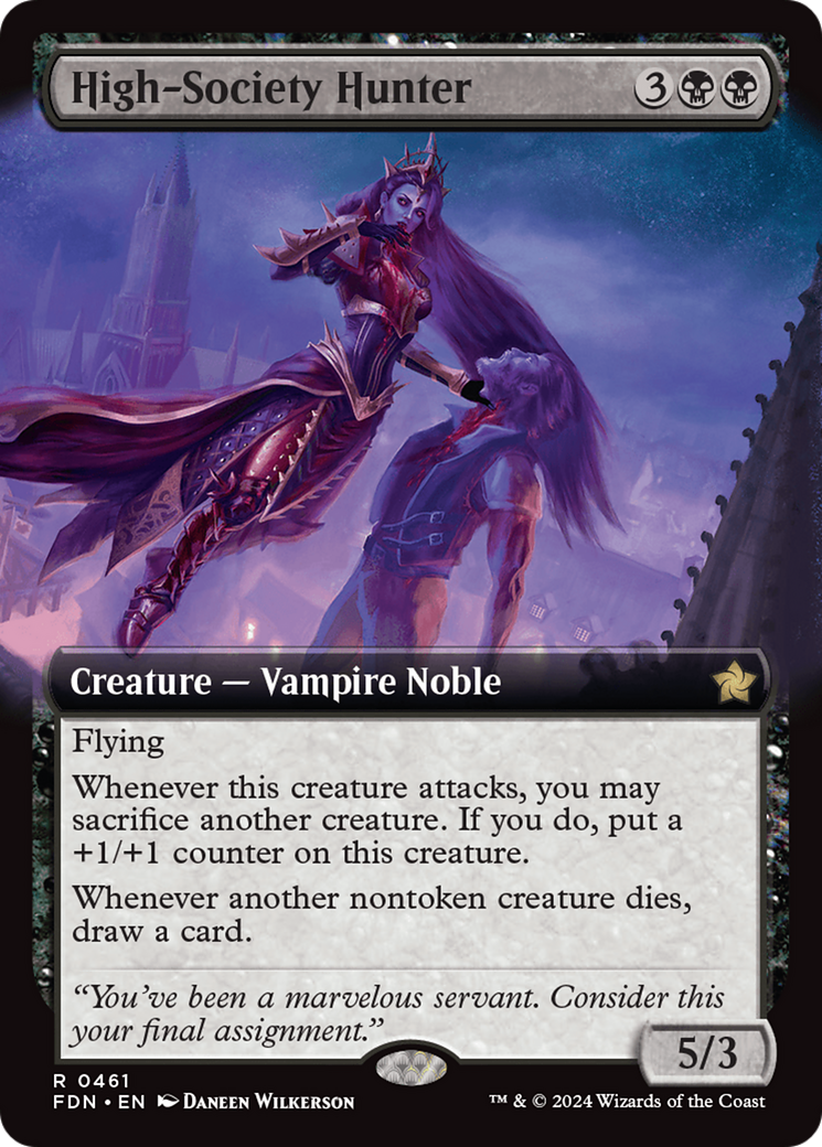 High-Society Hunter (FDN-461) - Foundations: (Extended Art) [Rare]