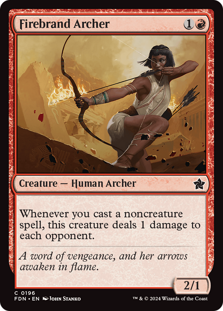 Firebrand Archer (FDN-196) - Foundations [Common]