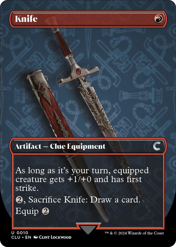 Knife (CLU-010) - Ravnica: Clue Edition (Borderless) [Uncommon]