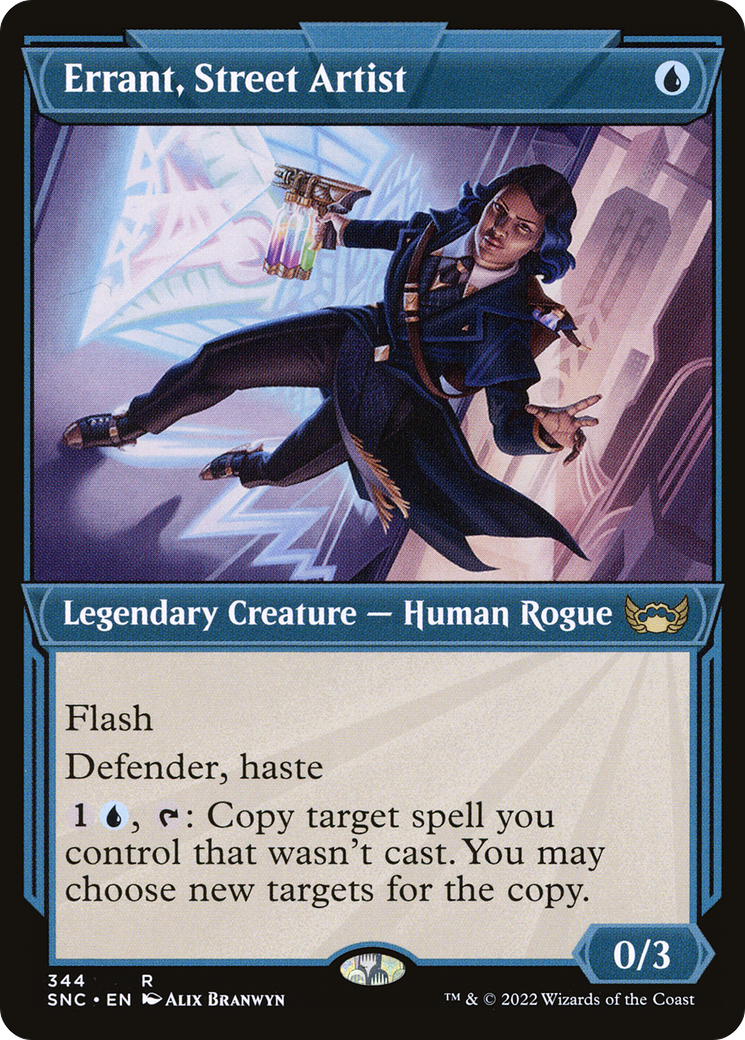 Errant, Street Artist (SNC-344) - Streets of New Capenna: (Showcase) Foil [Rare]