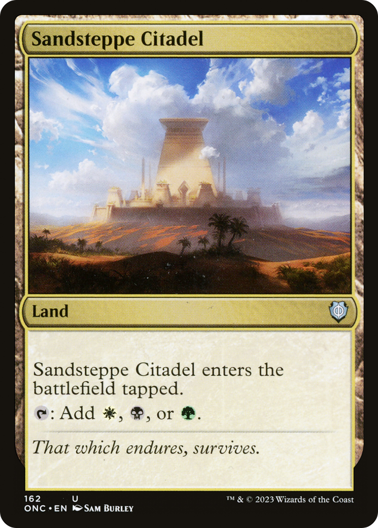 Sandsteppe Citadel (ONC-162) - Phyrexia: All Will Be One Commander [Uncommon]