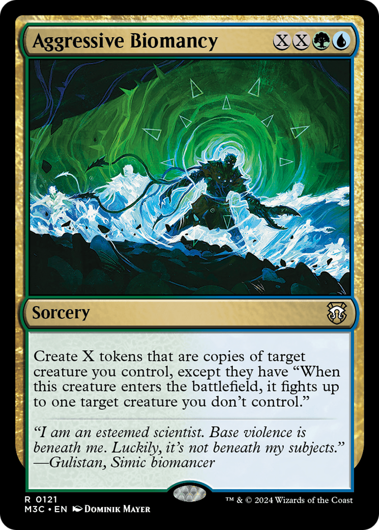 Aggressive Biomancy (M3C-121) - Modern Horizons 3 Commander [Rare]