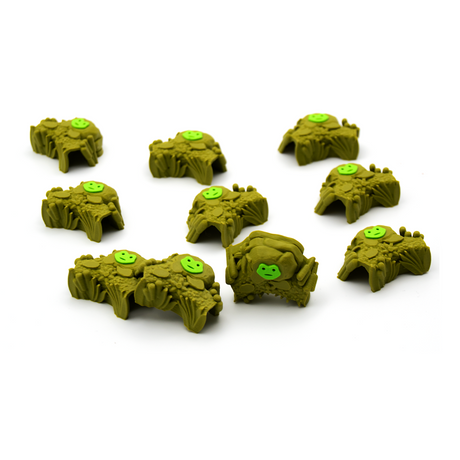 BGExpansions - Root - The Homeland Expansion – Frog Clearing Markers (12 pieces)