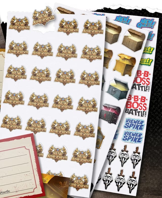 Dungeon Crawler Carl RPG: RPG Character Journal Sticker Bundle *PRE-ORDER*