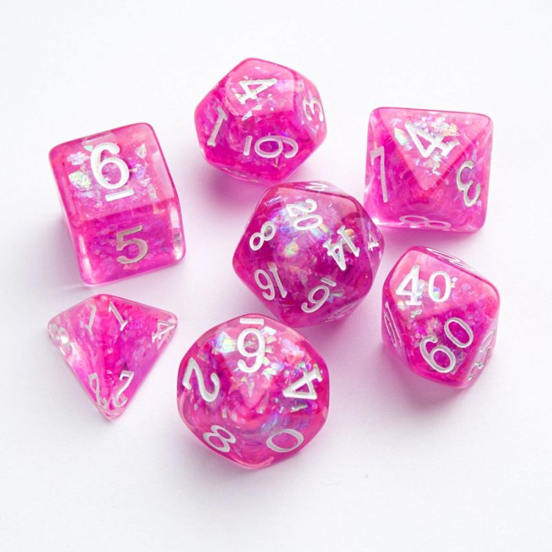 Gamegenic: Candy-like Series: Rasberry RPG Dice Set (7pcs)