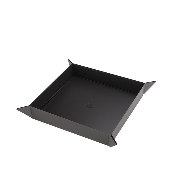 Magnetic Dice Tray: Square - Black / Gray