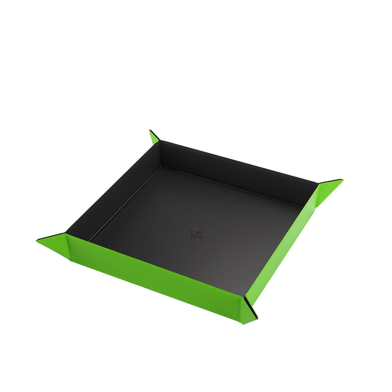 Magnetic Dice Tray: Square - Black / Green