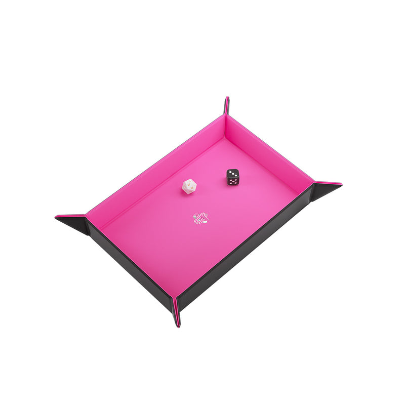 Magnetic Dice Tray: Rectangular - Black / Pink