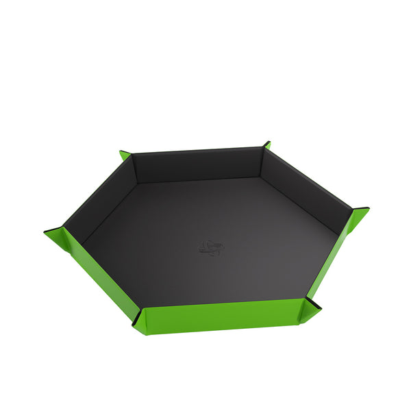 Magnetic Dice Tray: Hexagonal: Black / Green