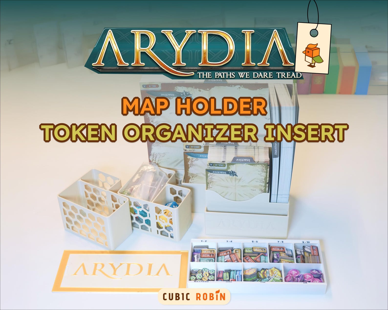 BGisGood - Arydia Map Holder Token Organizer Upgrade Insert